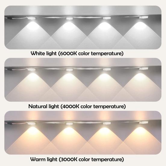 Motion Sensor Night Light LED Cabinet Lamp 3000K-6500K Dimmable Flicker Free Easy