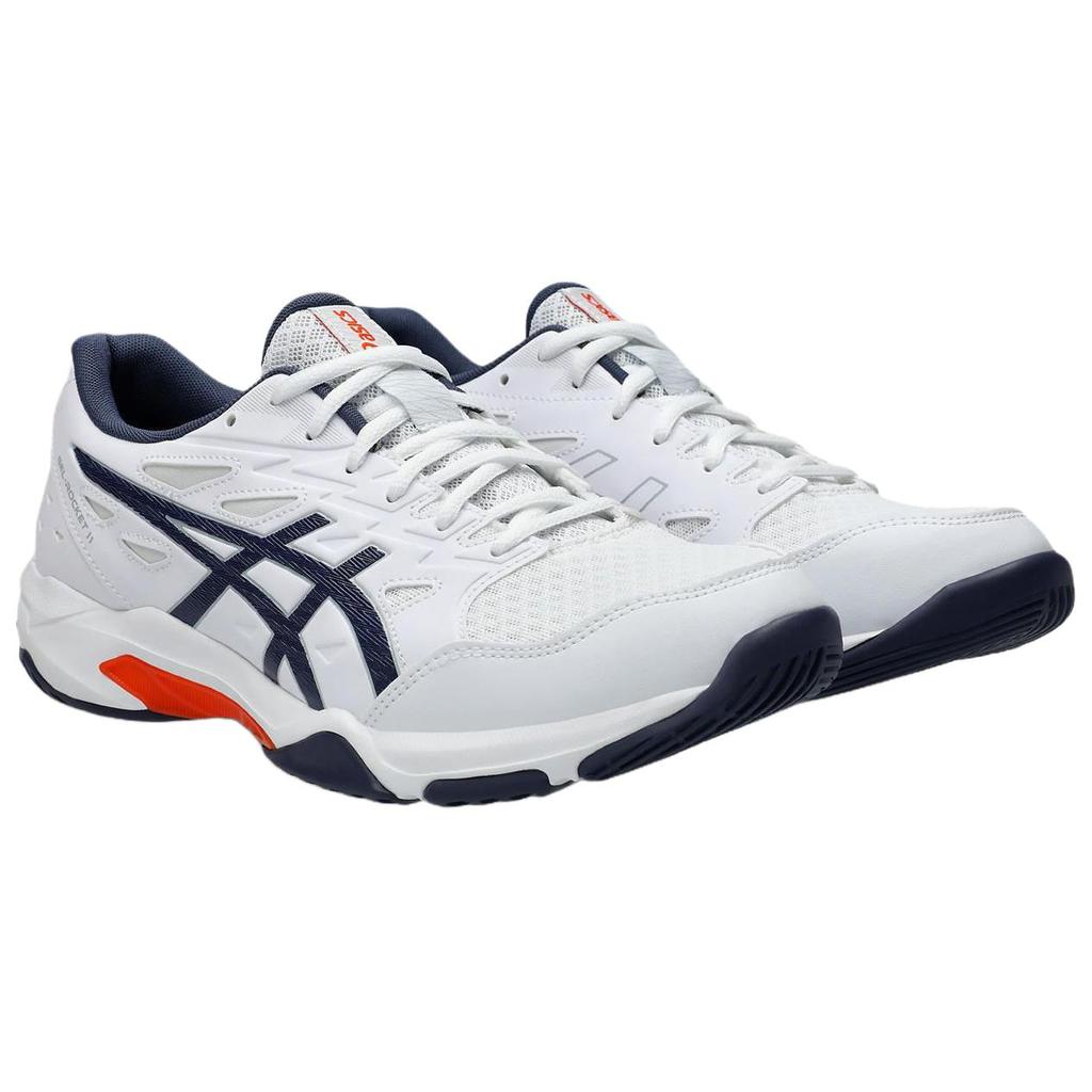 ASICS GEL-ROCKET 11 Unisex Indoor Volleyball Shoes White/Indigo Fog 1073A065-104