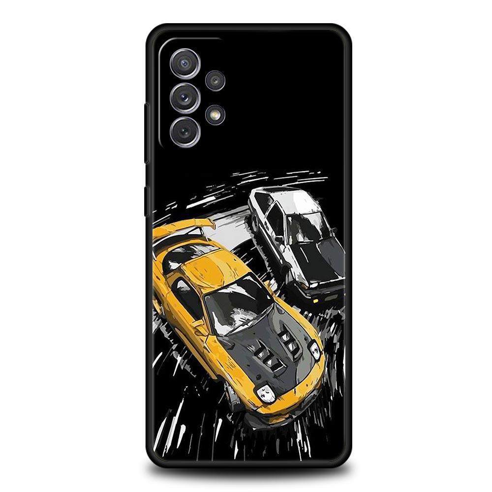 JDM Type R Civic Sport Car Case for Samsung A51 A71 A21S A12 A11 A15 A25 A31 A41 A32 A23 A33 A53 A73 A03S A05S A13 5G A72 Cover