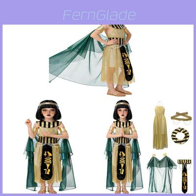 Halloween Childrens Egyptian Pharaoh Cosplay Costume For Stage Performance Kids Girls