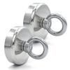 D16~D42mm Super Strong Neodymium Fishing Hook N52 Heavy Duty Rare Earth Neodymium with Countersunk Hole Eyebolt Salvage Magnetic