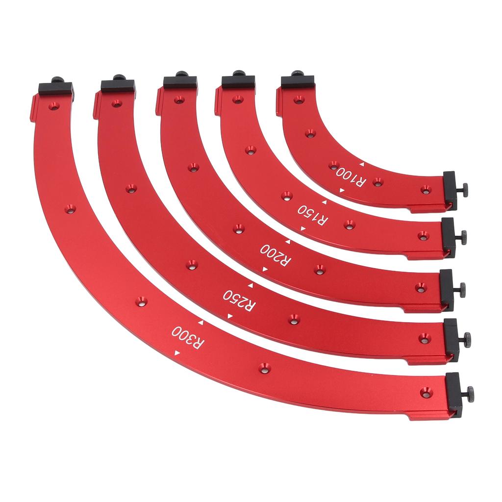 Corner Jig Template Set R100-300 Aluminium Alloy Trimming Round Corner Templates for Woodworking