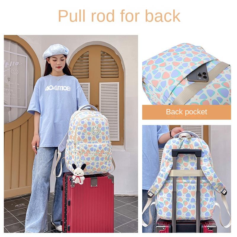 Student School Bag Print Large Capacity Backpack for Women