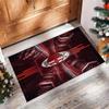 Tappeto in Flanella Stampato AC Milan Antiscivolo Morbido Poliestere Tappeto per Pavimento Tappetino Decorativo da Interno per Camera da Letto Soggiorno Divano Sala Giochi Decorazione Casa