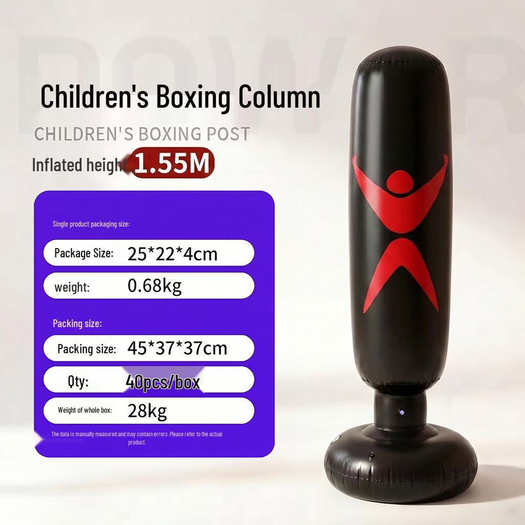 PVC Parent-Child Interactive Inflatable Boxing Tumbler Toy for Home & Outdoor Use