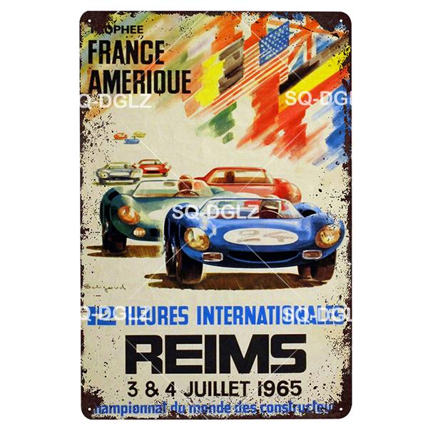 Brooklands Plaque Metal Sign Vintage Bar Decor Tin Sign Vintage Pub Bar Decor Metal Metalen Borden Racing Poster Plate