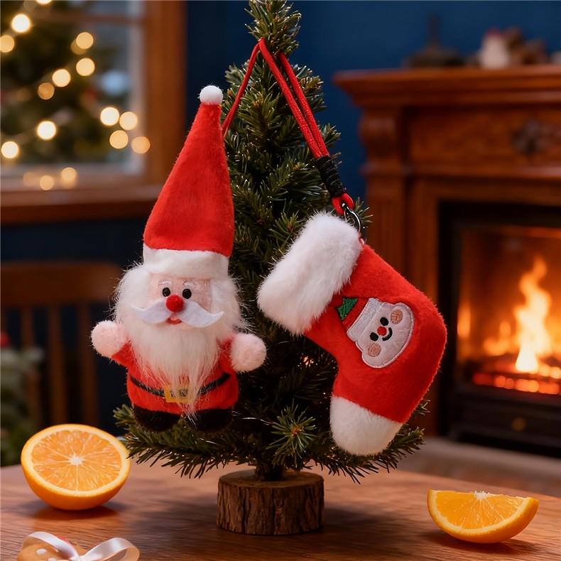 Cross-border Santa Claus Christmas Tree Plush Toy Pendant - Small Size Rag Doll