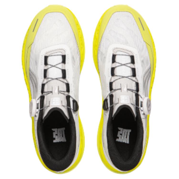 Li Ning Textile, TPU Rebound Cushioning Reflective Low top Running Shoes Women's Chalk Gray AZGW310-4
