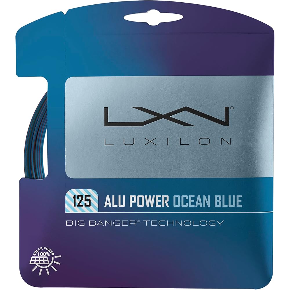 LUXILON ALU POWER Ocean Blue 125 Tennis String 1.25mm Blue Purple WR8309501125