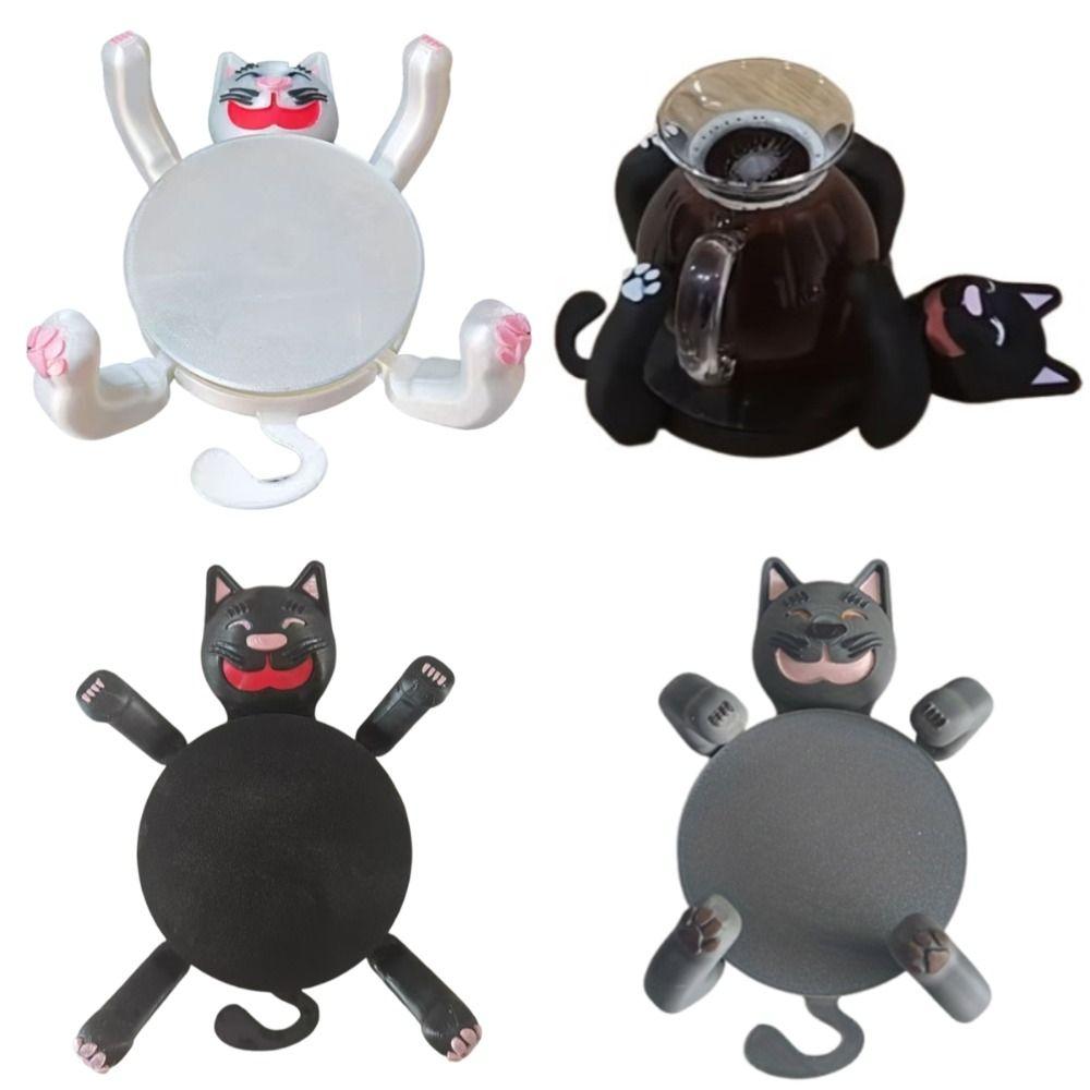 Creative 3D Print Cat Coasters Anti-scald Heat Insulation Cat Mug Holder  Restaurants