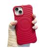 Apple 17 Pro Max Liquid Silicone Magnetic Wave Pattern iPhone 16 Protective Case