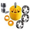 7Pcs PVC Thread Maker Tool for Electric Drill Plastic Pipe Threader PVC Thread Maker Tool 1/2inch 3/4inch for Water Pipe