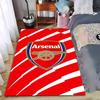 Red Carpet with Arsenal Logo Design, White Stripes, Football Theme Suitable for Use As an Anti-slip for Living Room Bedroom Sofas