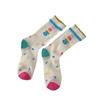 Süße Mädchen Netz dünne Socken Einfarbige Pünktchen Socken Süße Cartoon Bären Socken Baumwollsocken