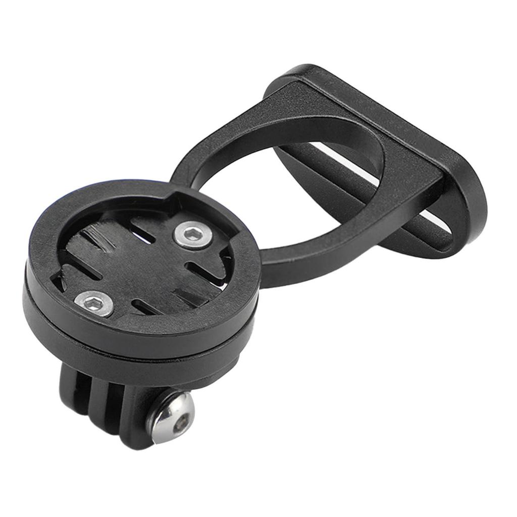 Stopwatch Extension Bracket Aluminum Alloy Cycling Computer Mount Lamp Clamp Base Black
