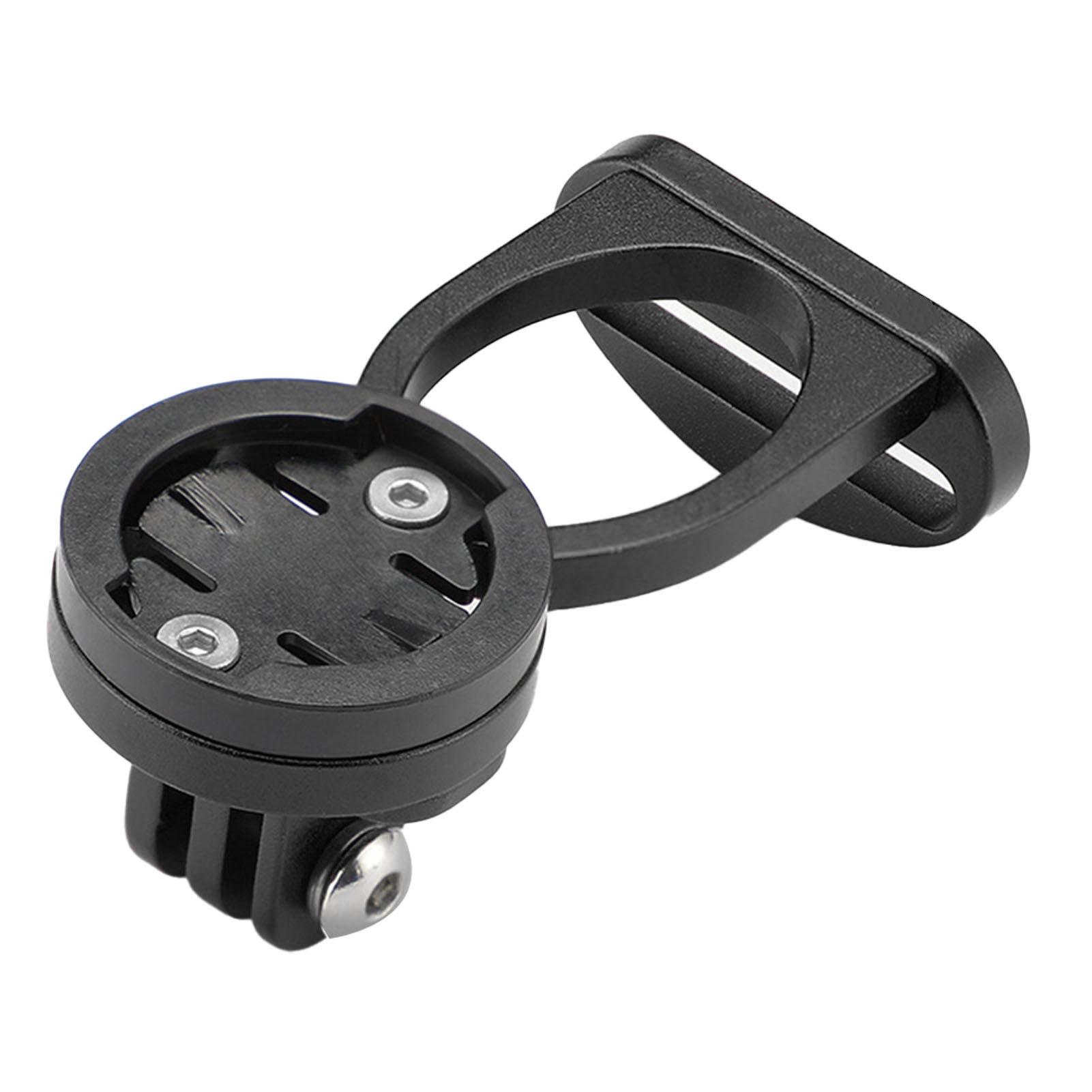 

Stopwatch Extension Bracket Aluminum Alloy Cycling Computer Mount Lamp Clamp Base Black