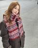 Women Soft Solid Color Scarf Warm Thick Plush Shawl Casual Autumn Winter Fashion Neck Scarf For Daily Outdoor