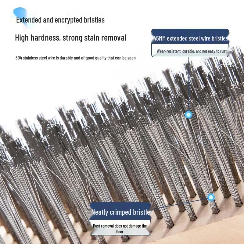 SUNWRAP Long Handle Hard Bristle Floor Cleaning Brush