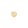 Creative Stainless Steel Half Heart Bead Jewelry Accessories
