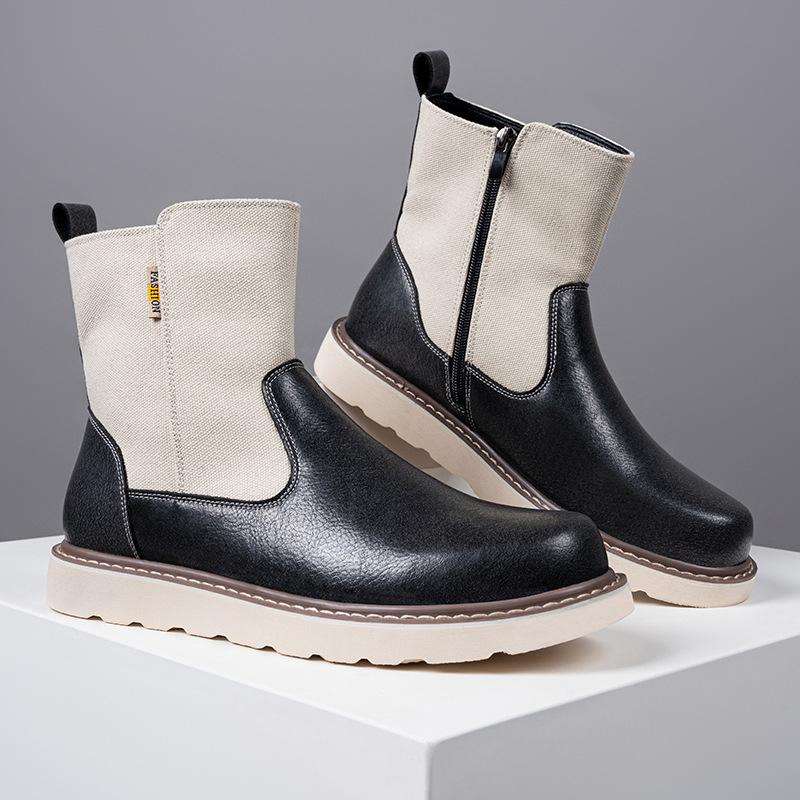 

Мужская обувь очень большого размера 2025 весна и осень новые ретро ботинки Мартин американские короткие ботинки уличные рабочие ботинки 44