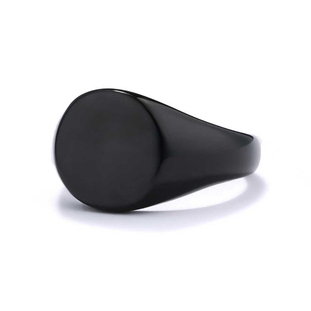 Nordic Vintage Round Square Irregular Smooth Ring Rust Free Fashion Jewelry for Women