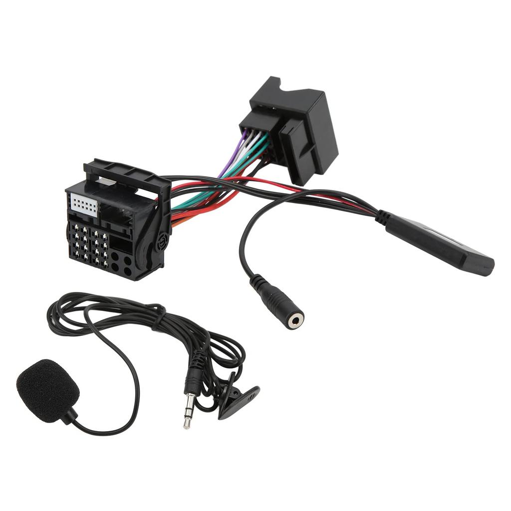 5.0 AUX Cable Car Stereo Audio Adapter, Perfect Replacement for RCD310 RCD510 RNS510 Material, Easy Installation (with Power Cord)