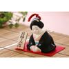 [Hakata Ningyo] Ofuku Doll - Fukuoka, Japan - Sawa Kazuhiko - Hand-Painted - Red - 7.5 X 7.3 X 10.0 Cm