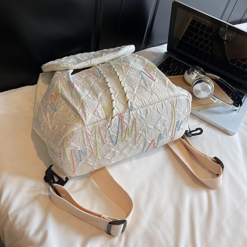 Women's Lightweight Sports Backpack Colorful Embroidered Backpack