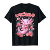 Kawaii Axolotl Pastel Strawberry Milk Cute Japanese Anime Tshirt For Men Women 100 Cotton T Shirts Short Sleeve Tops 04063