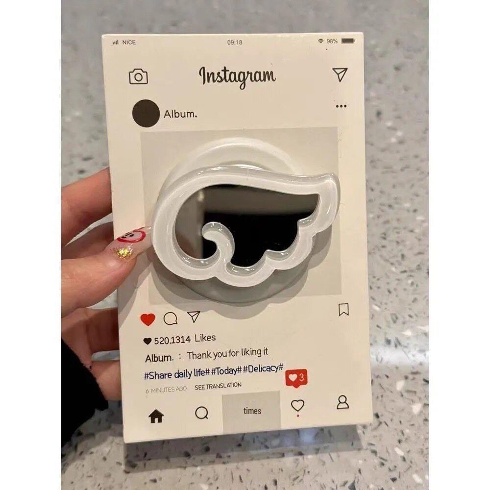 

INS Creative Mirror Wings for MagSafe: Strong Magnetic Foldable Phone Holder for Women