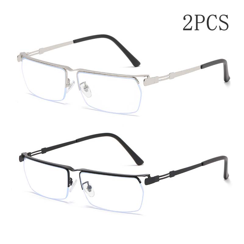 

2 / 3PCS Latest Half Frames Hanging Wire Hd Anti- Blue Lightweight Super Lightweight Professional Comfy Simple PresbyopiaEyeglasses3879 0