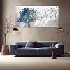 Abstract Blue Tree Butterfly Canvas Painting Posters and Prints Landscape Wall Art Pictures for Living Room Cuadros Decor Modern Decorative Prints