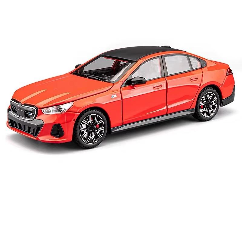 

1/24 масштаб BMW I5 M60 THE M6 IM литой миниатюрный автомобиль металлический масштаб модель автомобиля звуковая и световая имитация детская игрушечная машинка подарок красный