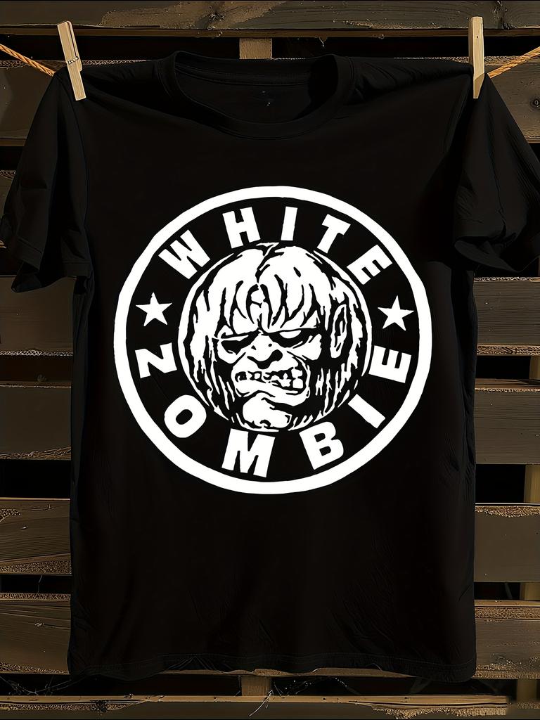 s Zombie Circle Logo T-Shirt Mens Tshirt Womens Tshirts with Letters Print Short Sleeves T-Shirt Casual Street Tee Shirt Top