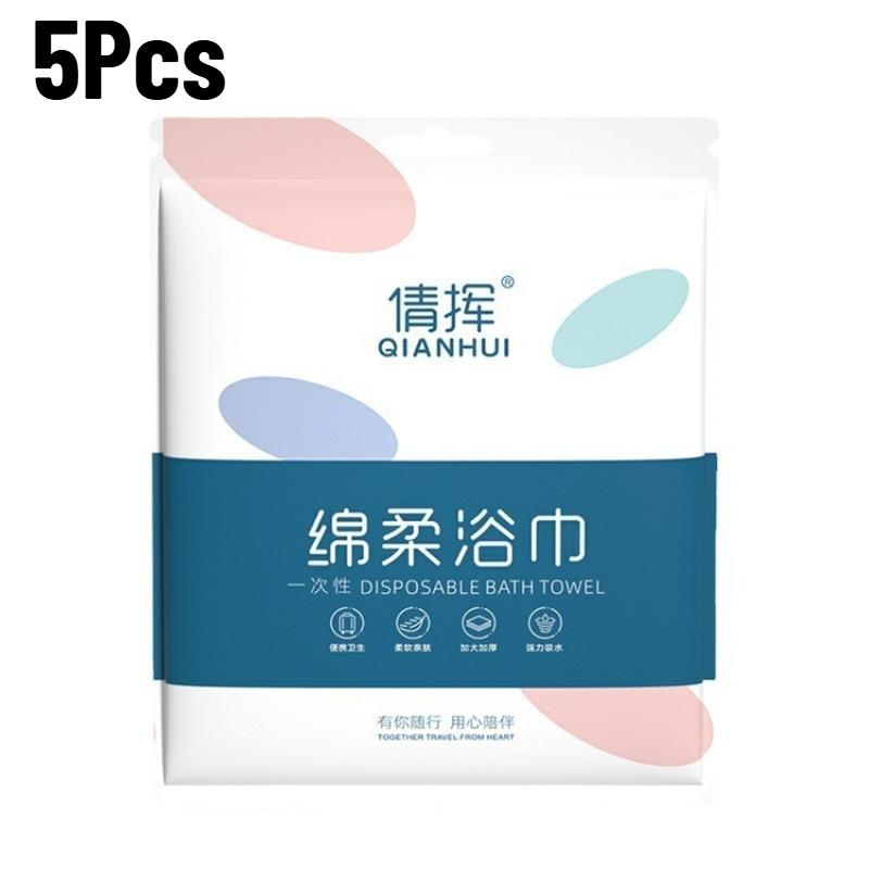 140×70cm Disposable Bath Towels, Thickened Portable Non‑Woven Towels for Home Travel Hotel, Large Size Soft Bath Towel Facial Tissue