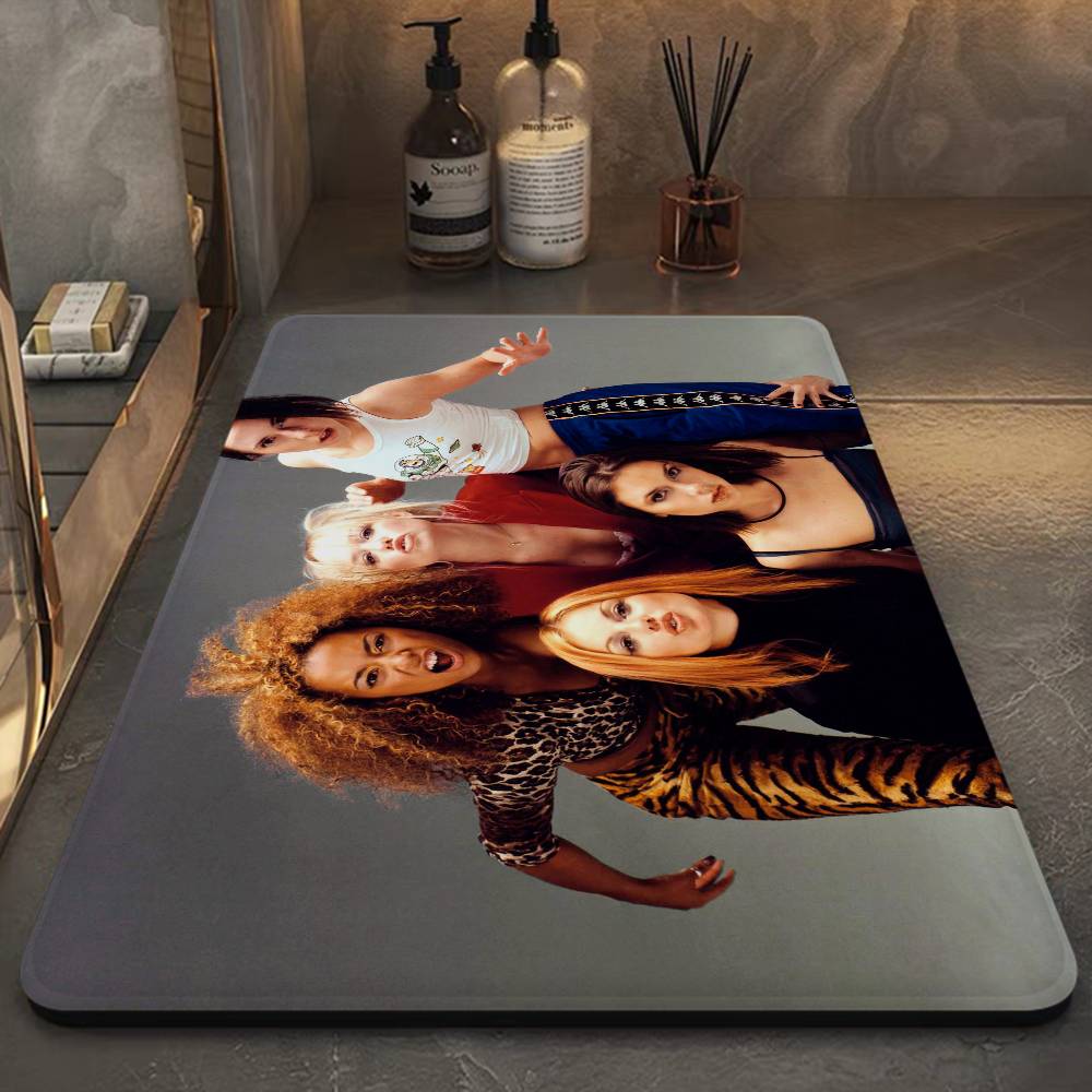 S-Spice Girls Fußmatte Kinderzimmer Schlafzimmer Dekoration Balkon Rutschfeste Fußmatte Wohnzimmer Fußmatte Teppich