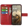 For Motorola Edge 60 Pro 5G Stand Case Anti-Scratch Calf Texture Leather Phone Cover