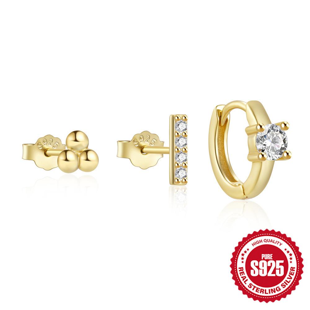 Triple Diamond Wear Earrings Earrings Earrings Set 3 Earrings Set