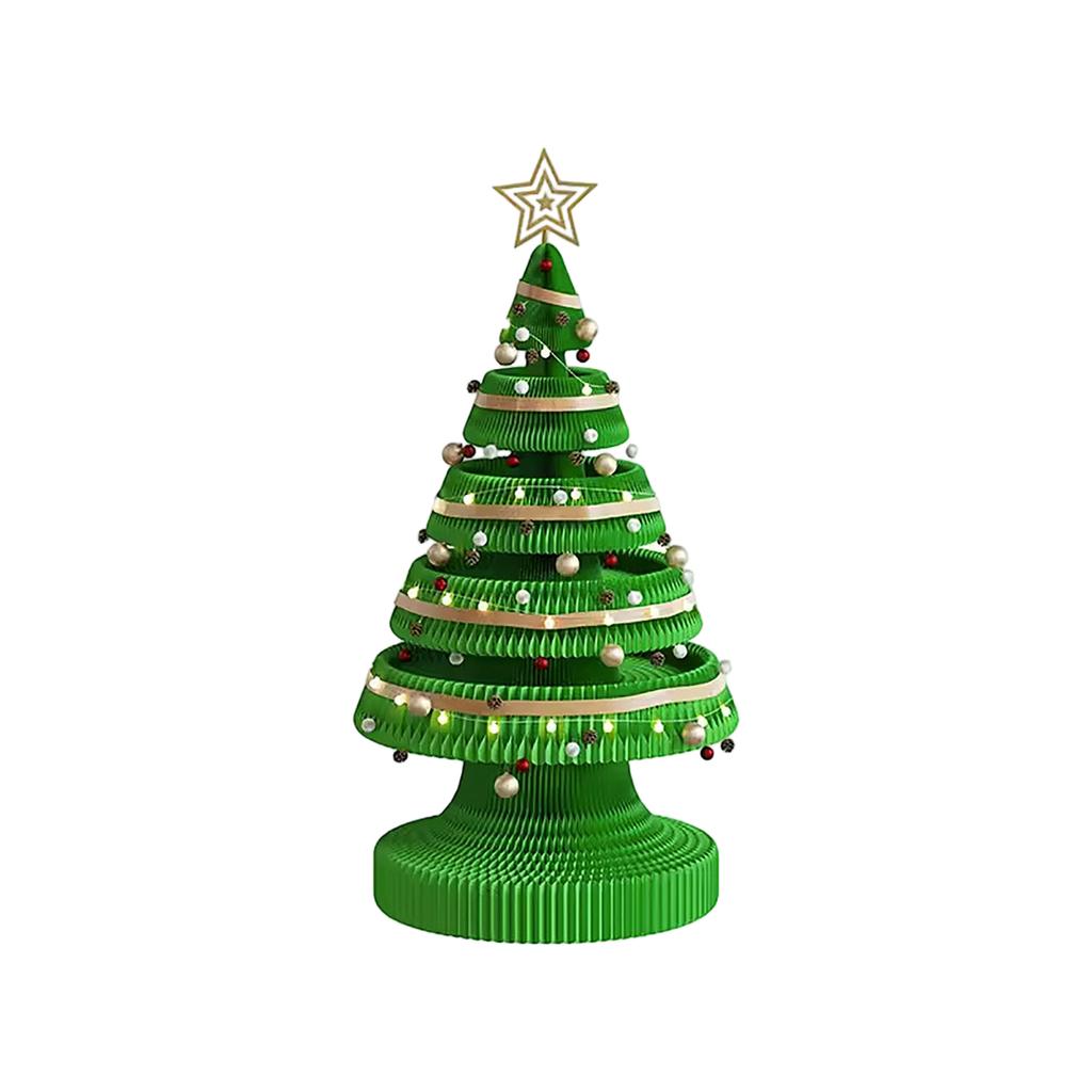 Paper Christmas Tree Decoration, Festive Creative Desktop, Living Room, Home Window