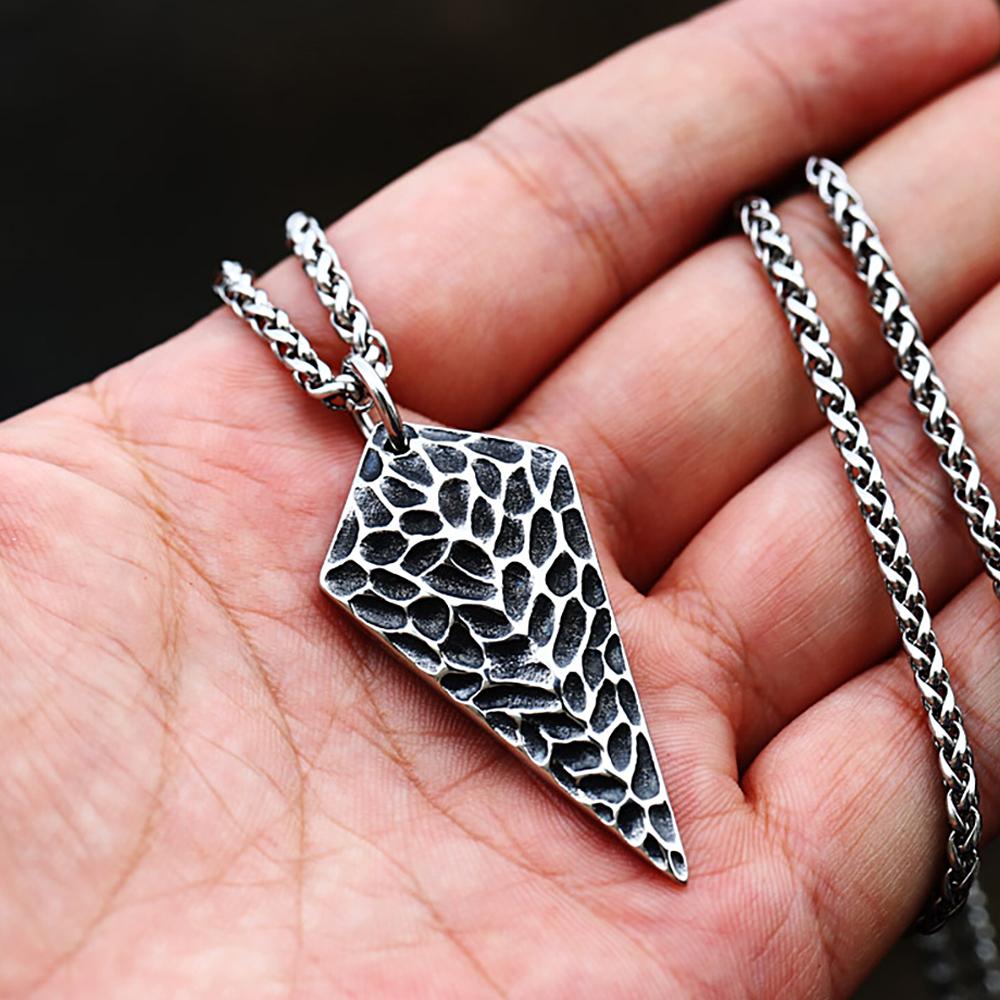 

Новый дизайн ретро из нержавеющей стали наконечник стрелы подвесное ожерелье для мужчин мальчиков модное копье викингов ожерелья амулет ювелирные подарки