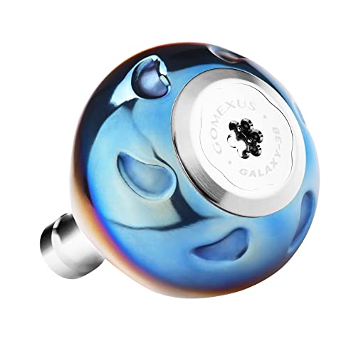 

Gomexus T41 Titanium Reel Handle Knob, 41mm Replacement for Daiwa Type S and Shimano Type A Twin Power, Regalis, and Vanquish Spinning and Baitcasting