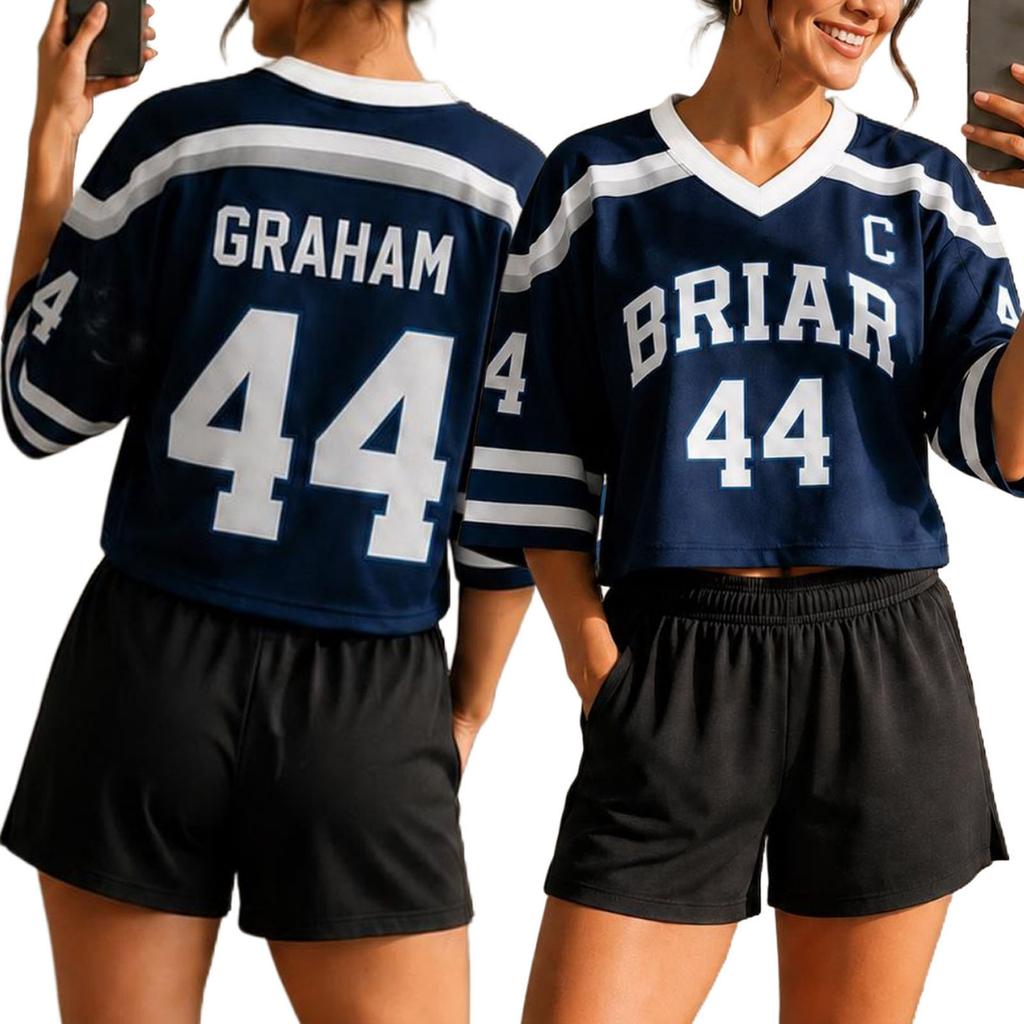 Unisex Fashion Sports Jersey Top Lightweight Breathable Athletic Shirt with Number Print for Casual and Sportswear