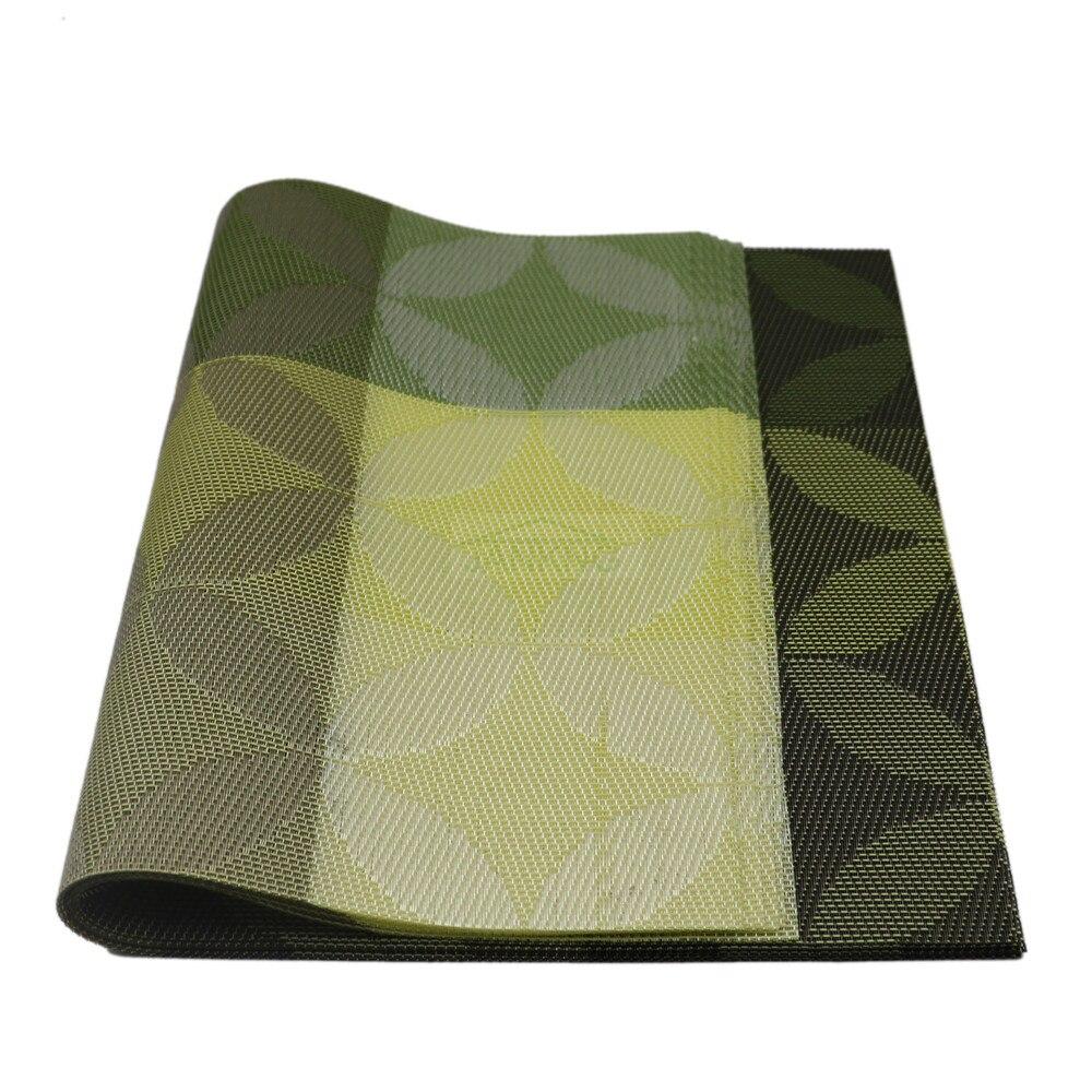 6 sztuk / partia nowość podkładki pod kubek podkładka pod kubek żaroodporne pcv kuchnia jadalnia w paski podkładki stołowe na mata stołowa 45 * 30 cm