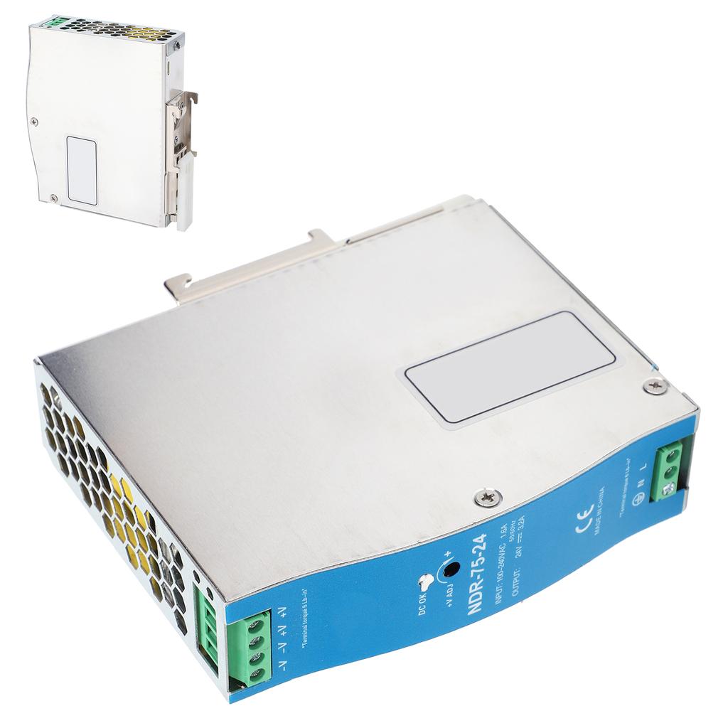 BERM Switching Power Supply for PLC NDR-75-24 75W 24V 3.2A 100-240VAC Input Voltage