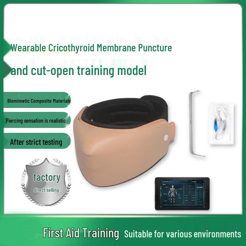 Wearable Cricothyroid Puncture and Incision Training Model