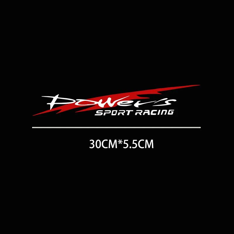 30X5.5CM Racing Development Car Sticker Stylish Power's Racing Development Sports Sticker Car Reflective Waterproof Decal