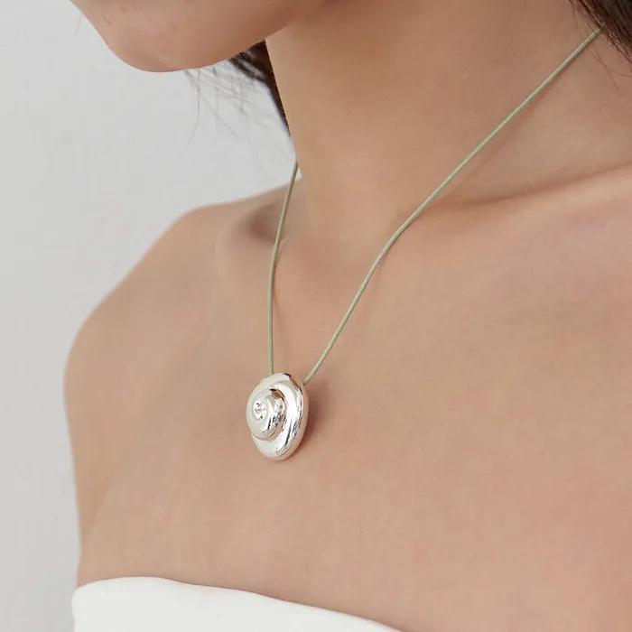Seashell necklace_cotton