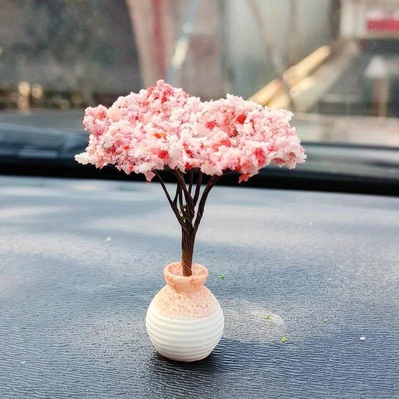 Mini Decoratiuni pentru Pomi Auto Nou Consola Centrala Accesorii pentru plante verzi montate pe masina Decoratiuni flori simulate Cadou dragut pentru fete