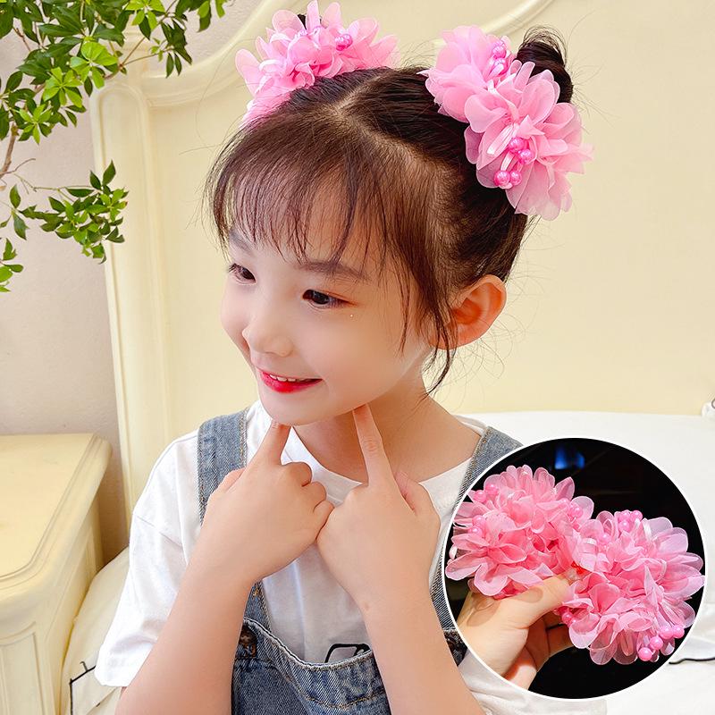 Princess Hair Ties: Cute Flower Rubber Bands for Girls