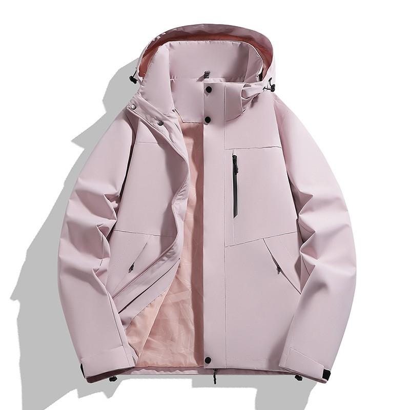 Unisex Waterproof Windproof Hiking Jacket Couples Outdoor Trekking Camping Travel
